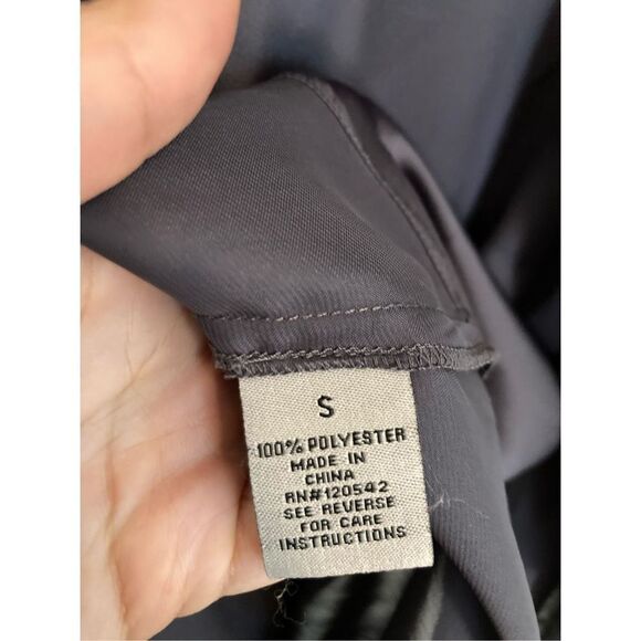 Remain  charcoal tie neck blouse‎ - Picture 3 of 4